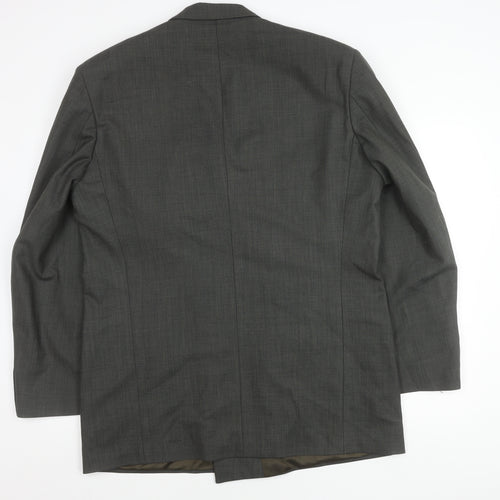 Marks and Spencer Men's Green 44 Long Wool Blazer