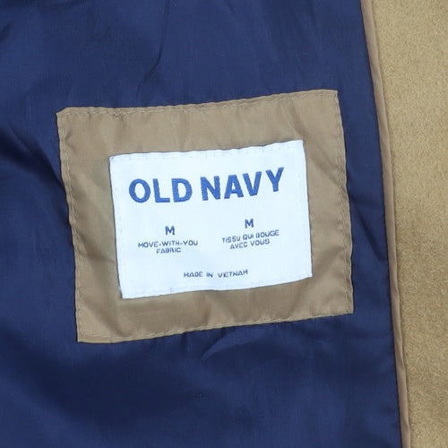 Old Navy Women's Beige Wool Blend Classic Coat