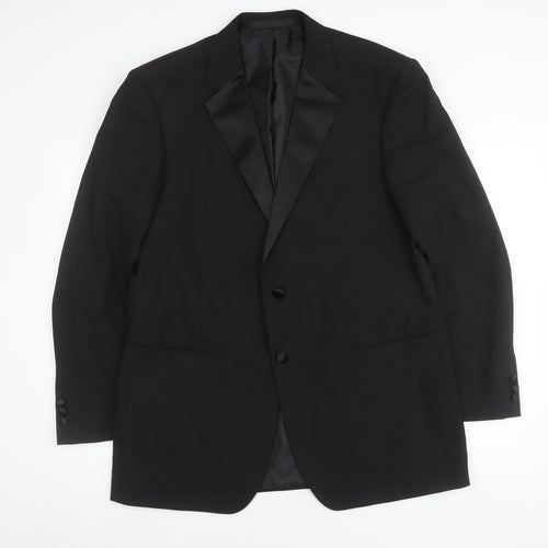 Marks and Spencer Men's Black Long Suit Jacket 42L