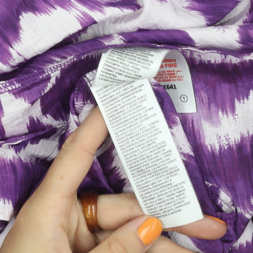 JD Williams Women's Purple Geometric Top Size 18