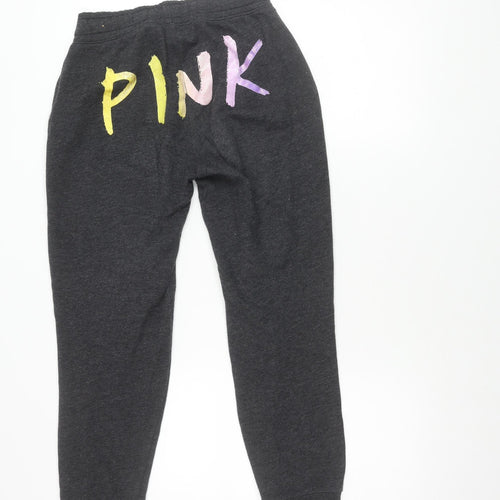 PINK Women's Black Joggers XS, Gym Activewear, Comfy & Stylish