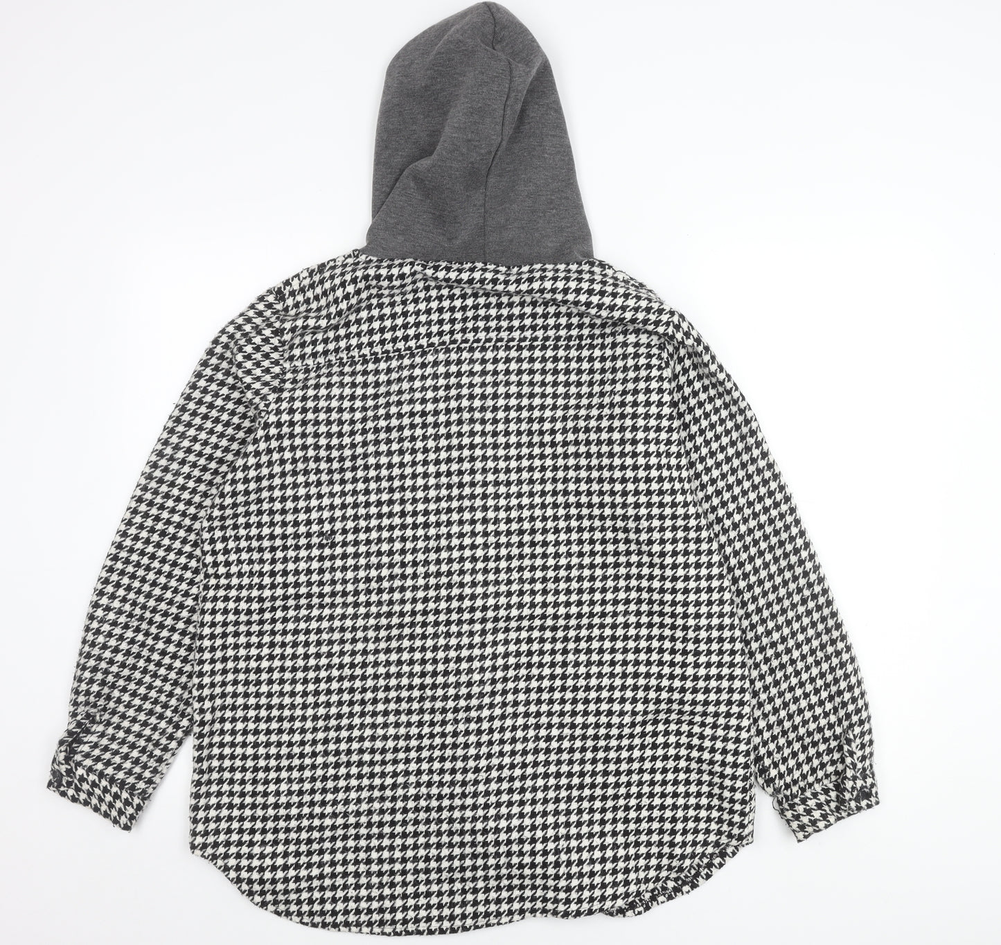Tarzz Women's Black White Hooded Jacket Size 14