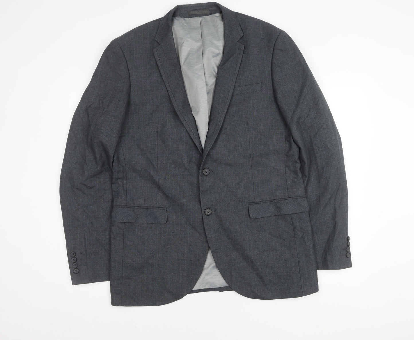Next Men's Grey Regular Fit Blazer 42L