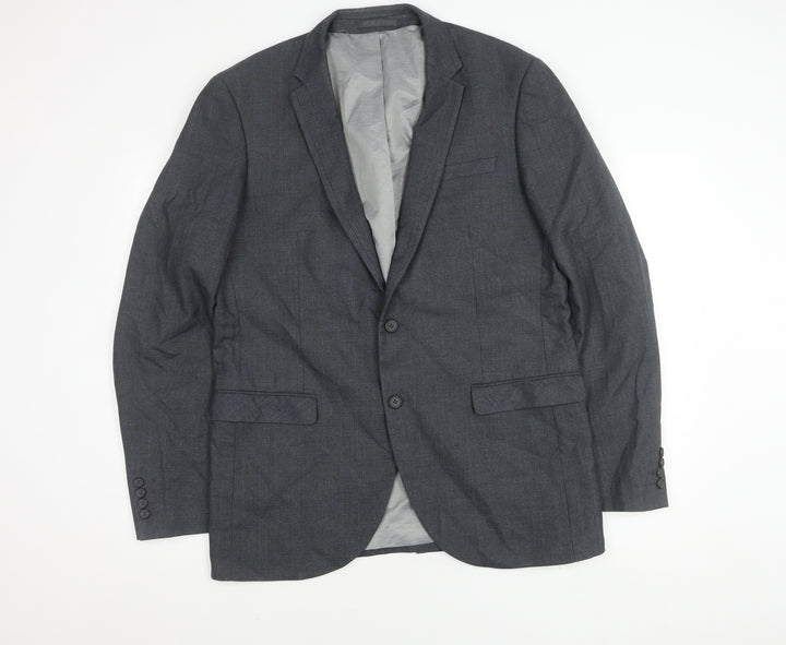 Next Men's Grey Regular Fit Blazer 42L