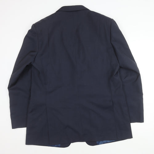 Marks and Spencer Men's Blue Wool Suit Jacket 44L