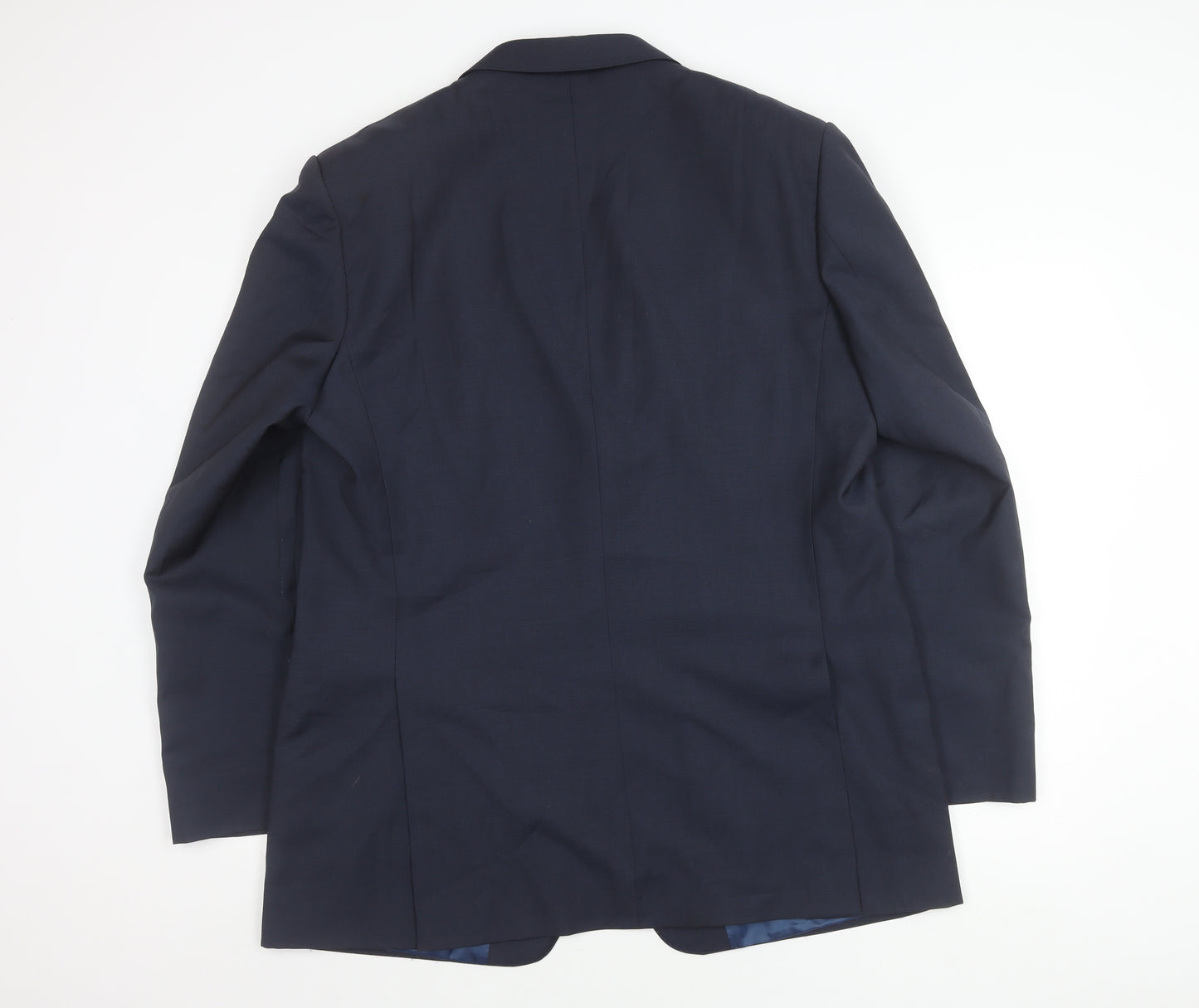 Marks and Spencer Men's Blue Wool Suit Jacket 44L