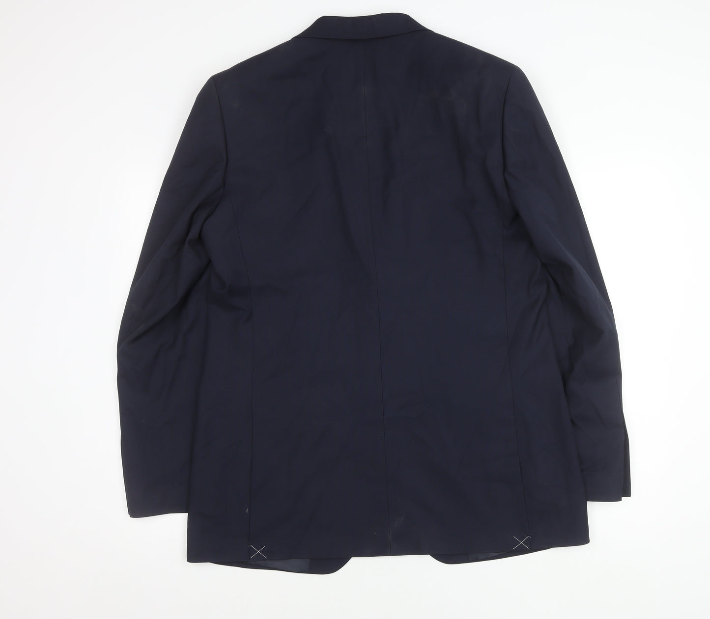 Marks and Spencer Men's Blue XL Blazer, Polyester Blend
