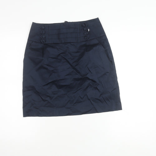 Marks and Spencer Women's Blue Pencil Skirt Size 10