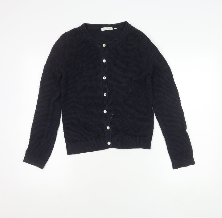 Delicate Love Women's Black Cardigan, M, Cotton Knit