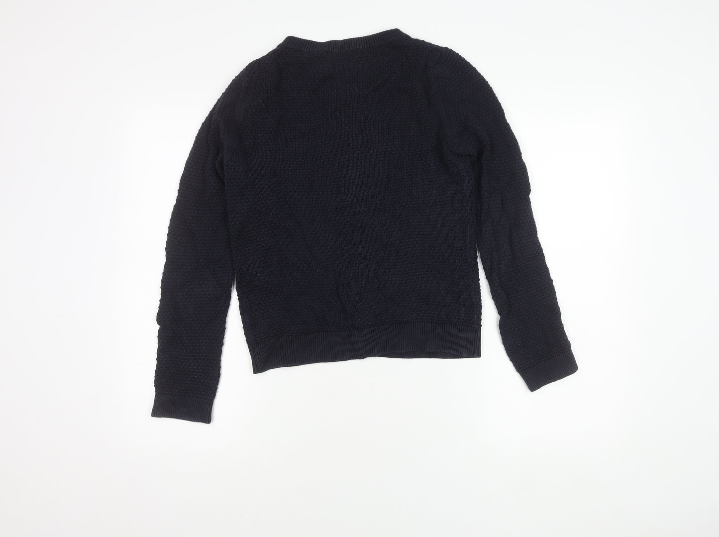 Delicate Love Women's Black Cardigan, M, Cotton Knit
