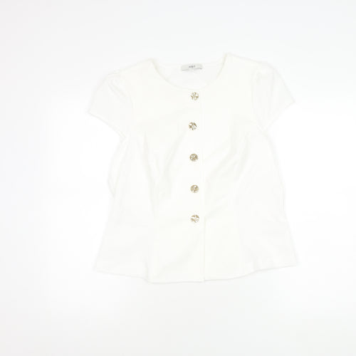 Marks and Spencer Women's White Blouse, Size 16
