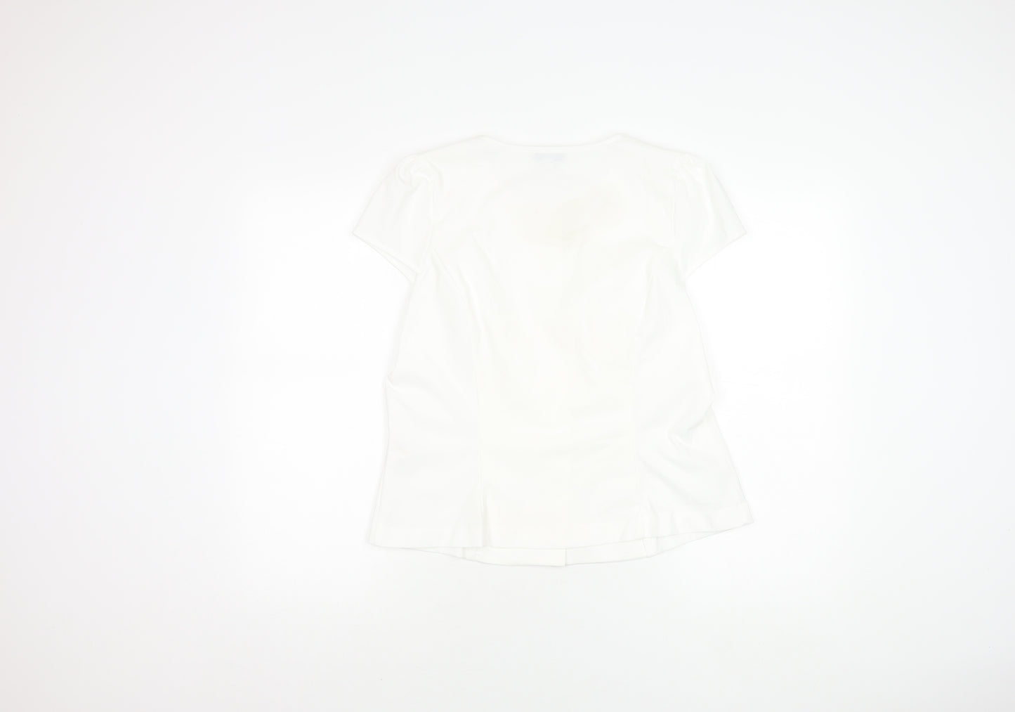 Marks and Spencer Women's White Blouse, Size 16
