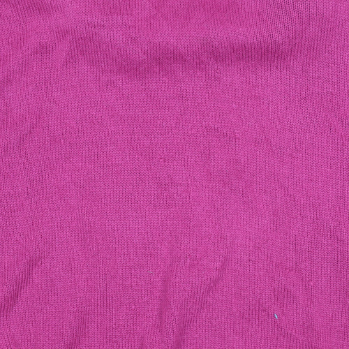 Damart Women's Pink Wool Polo Shirt, Size 14