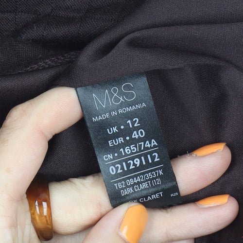 Marks and Spencer A-Line Brown Women's Skirt Size 12