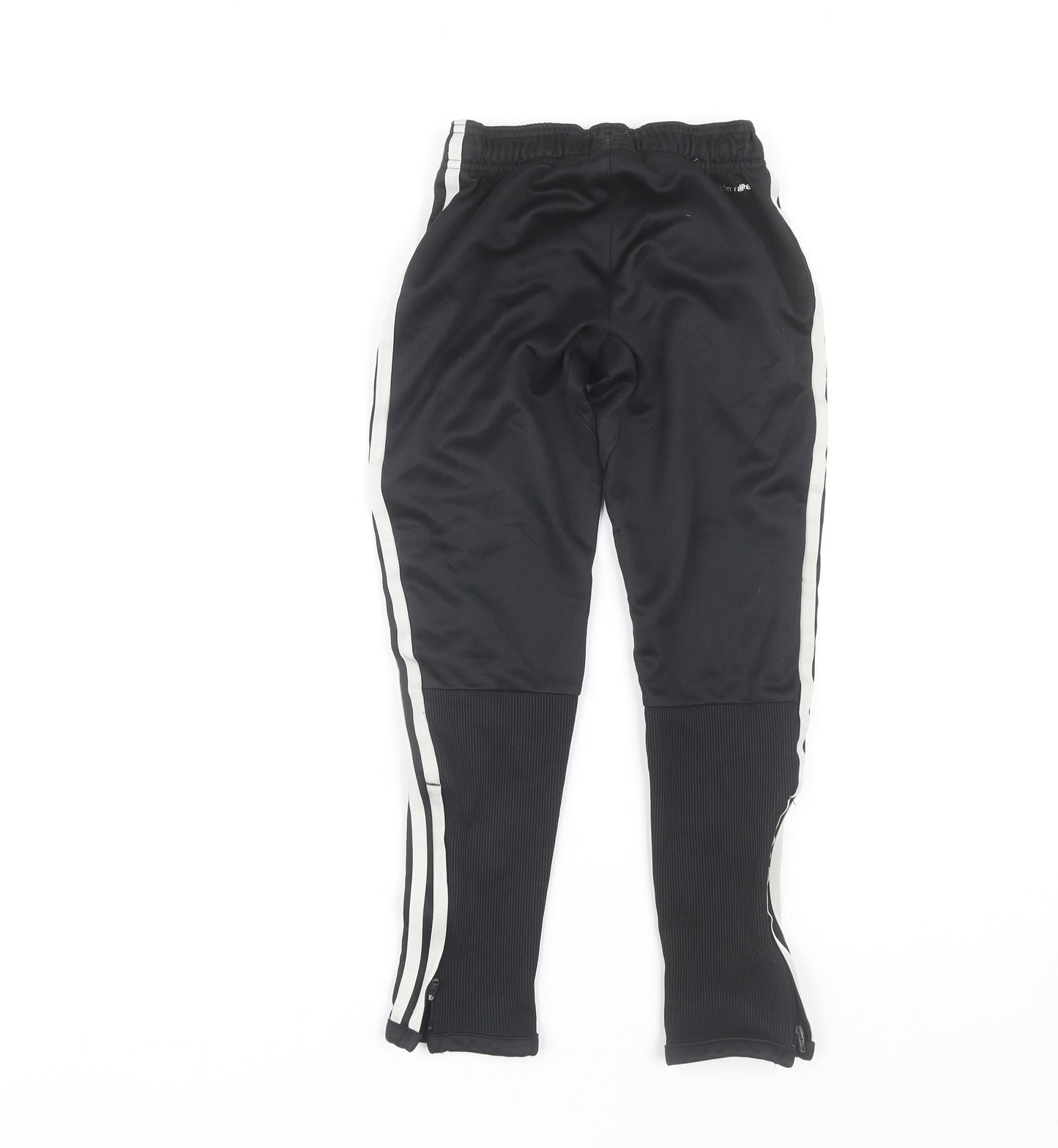 Adidas Boys Black Jogger Trousers - Size 7 Years