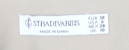 Stradivarius Women's Beige Trousers Size 10