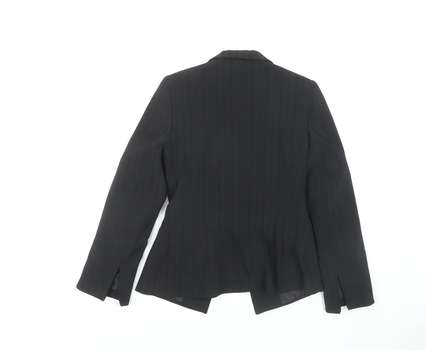 Bay Women's Black Blazer, Size 10, Pinstripe Suit Jacket