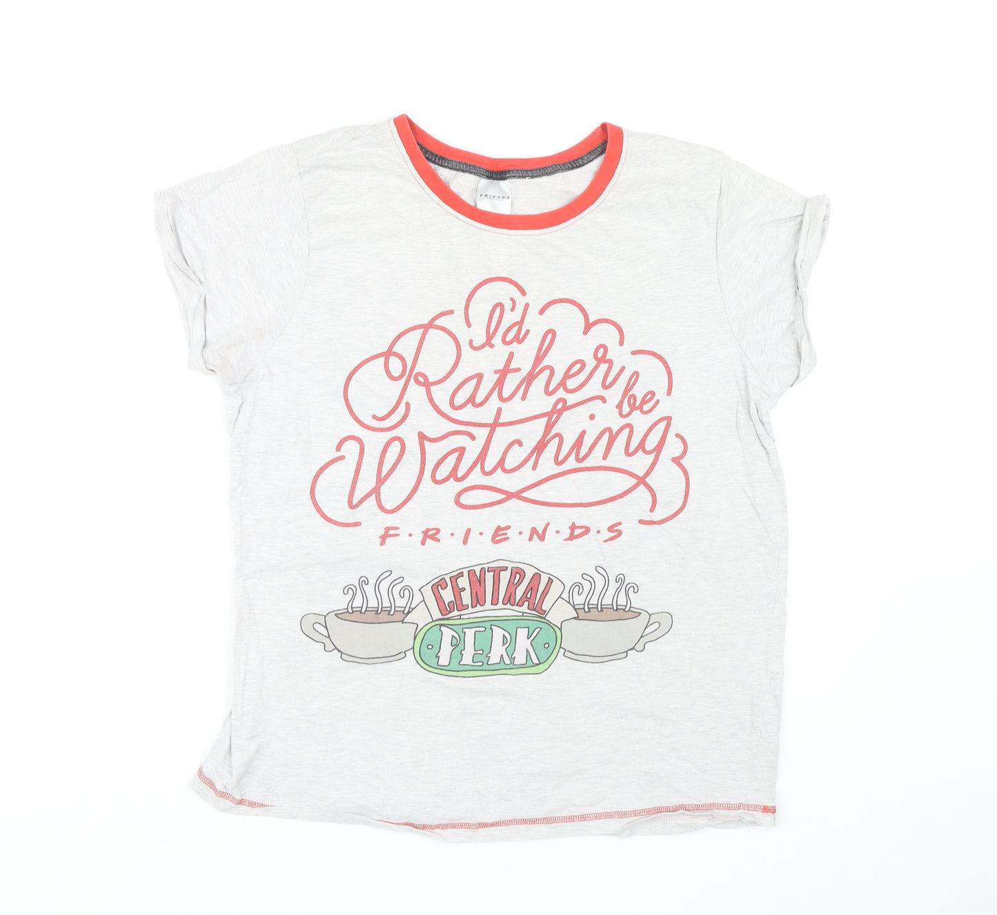 F.R.I.E.N.D.S Women's Grey Nightshirt T-Shirt Size 16