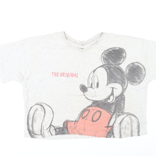 Disney Women's Mickey Mouse T-Shirt White L