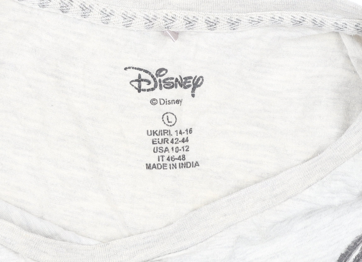 Disney Women's Mickey Mouse T-Shirt White L
