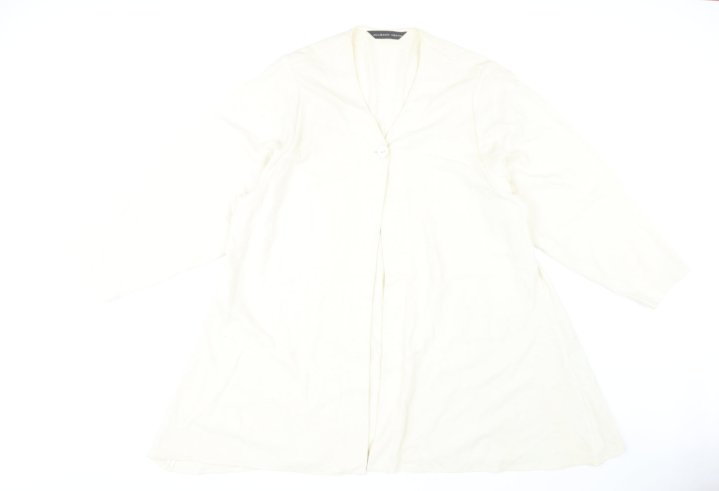 Julieann Heath Women's Ivory Long Coat