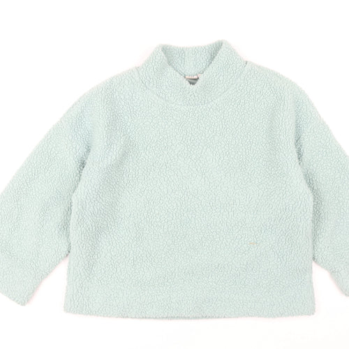 GAP Women's Blue Relaxed Fleece Sweatshirt S