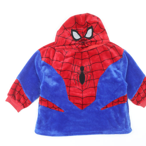 Marvel Boys Spider-Man Red and Blue Fleece Hoodie XS