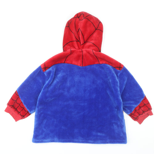 Marvel Boys Spider-Man Red and Blue Fleece Hoodie XS
