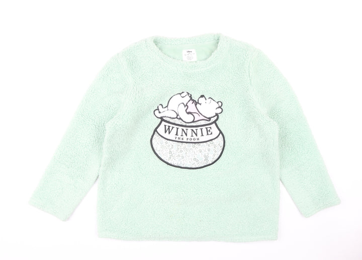 Disney Women Green Fleece Jumper Size 14-16