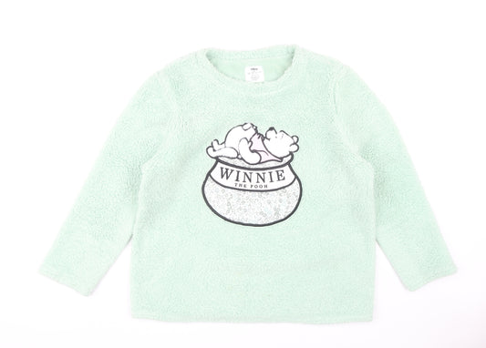 Disney Women Green Fleece Jumper Size 14-16