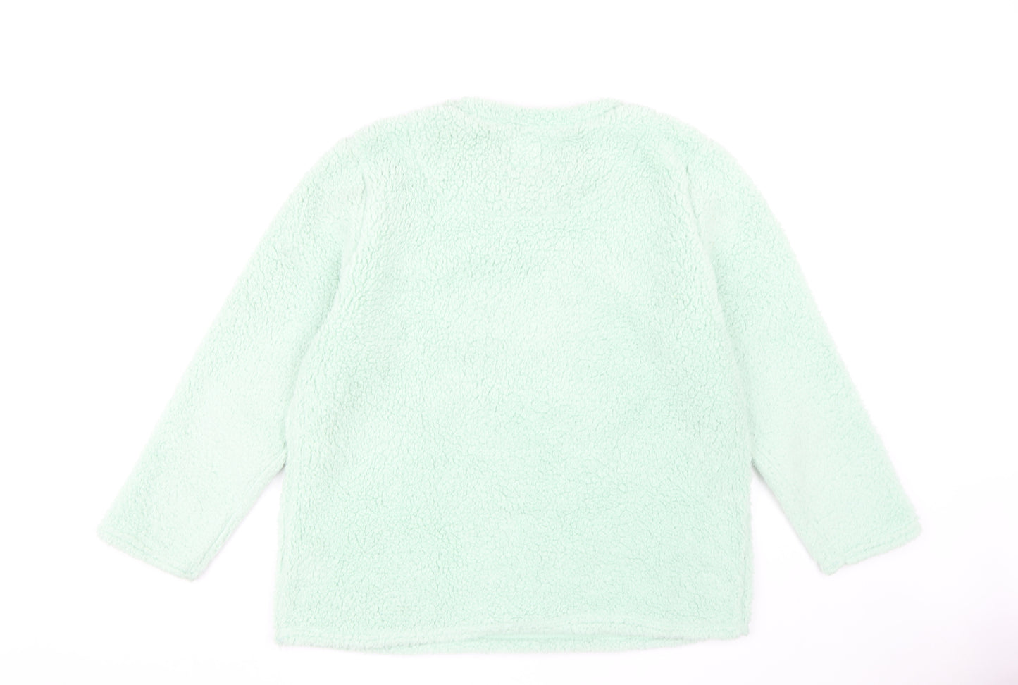 Disney Women Green Fleece Jumper Size 14-16