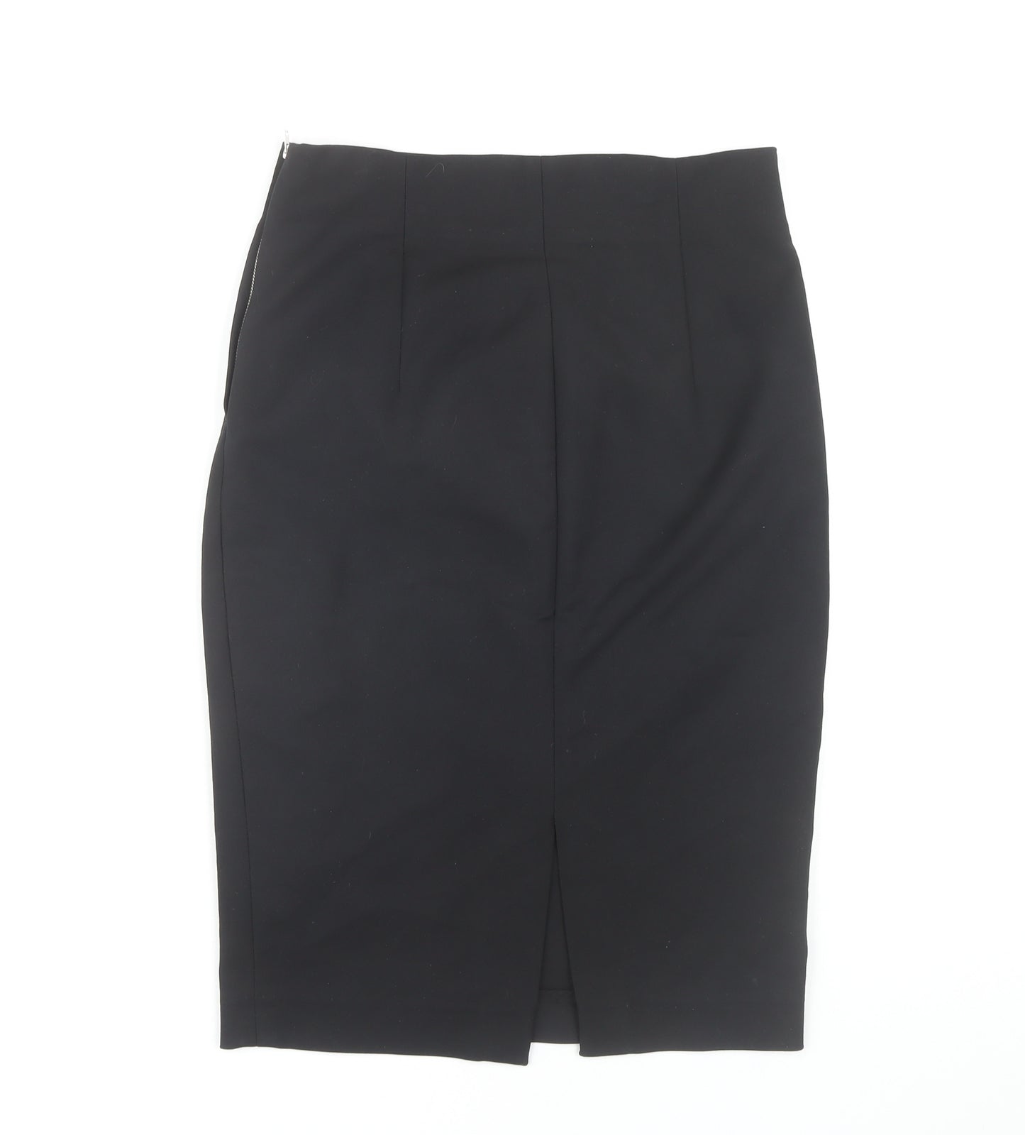 Zara Women Black Pencil Skirt Size 5 Cotton Blend