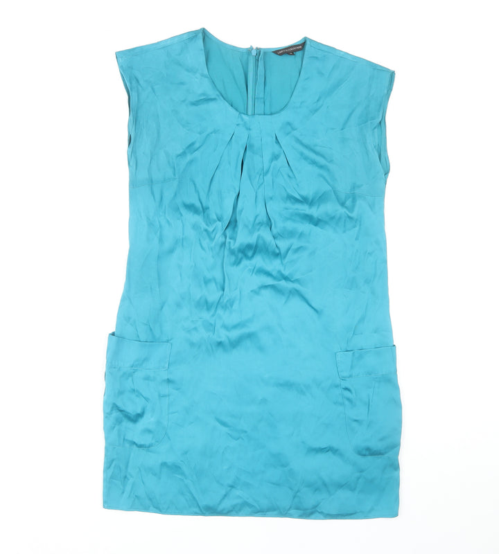Marks and Spencer Women's Blue Shift Dress Size 10