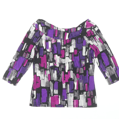 Wallis Women's Multicoloured 3/4 Sleeve Top