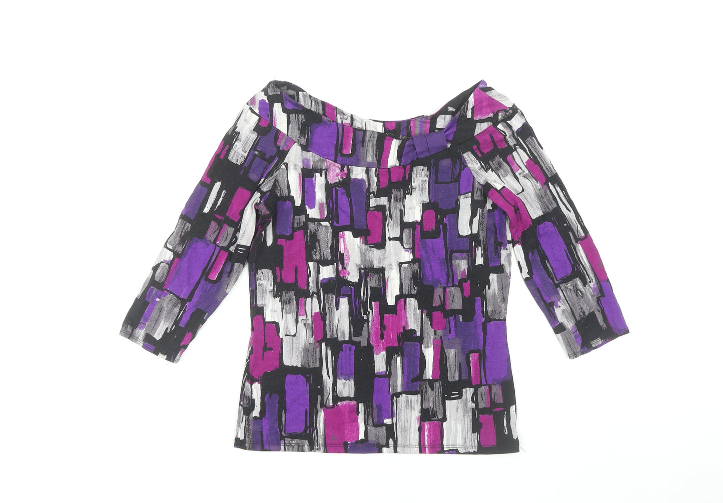 Wallis Women's Multicoloured 3/4 Sleeve Top