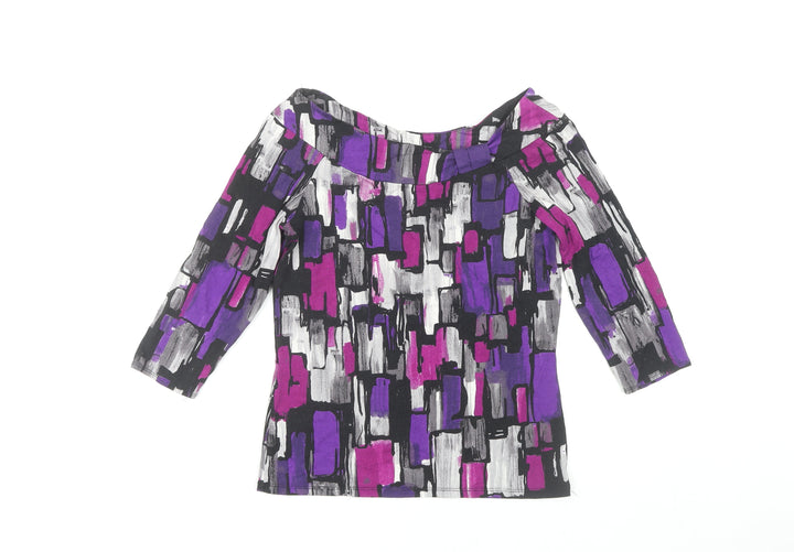 Wallis Women's Multicoloured 3/4 Sleeve Top
