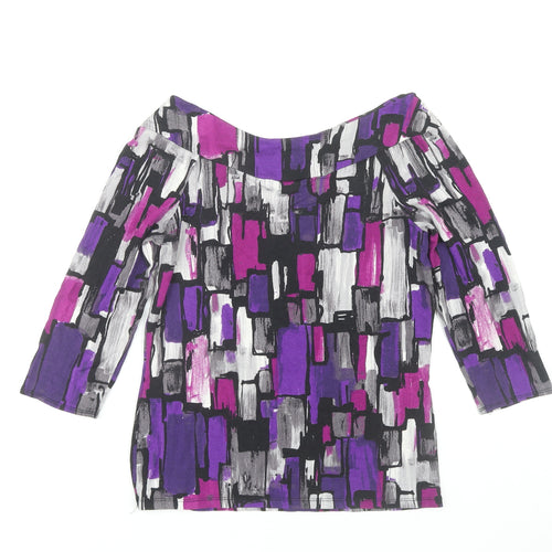 Wallis Women's Multicoloured 3/4 Sleeve Top