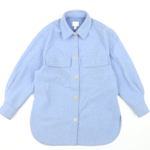 H&M Men's Blue Basic Jacket XS Spring Casual