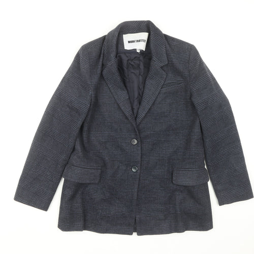 Modetrotter Women's Black Check Blazer Size 12
