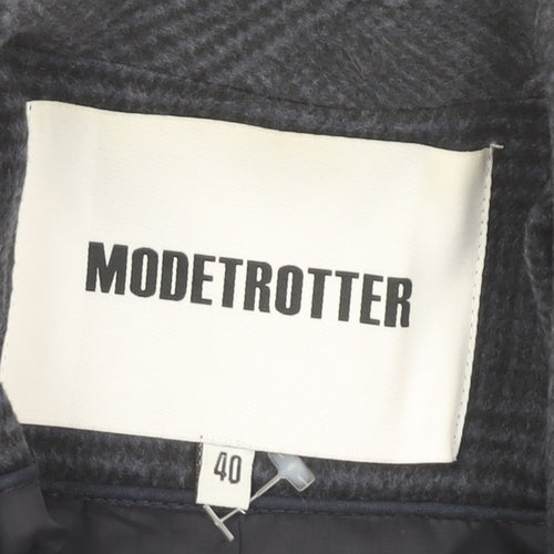 Modetrotter Women's Black Check Blazer Size 12