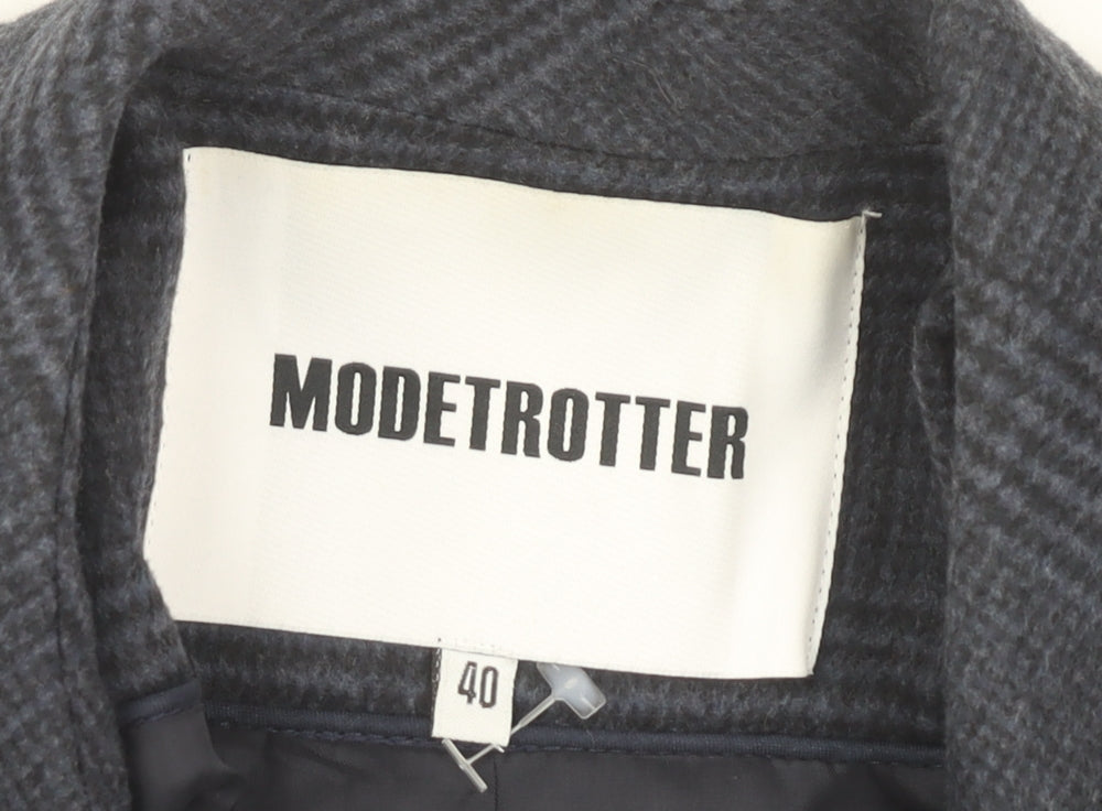 Modetrotter Women's Black Check Blazer Size 12