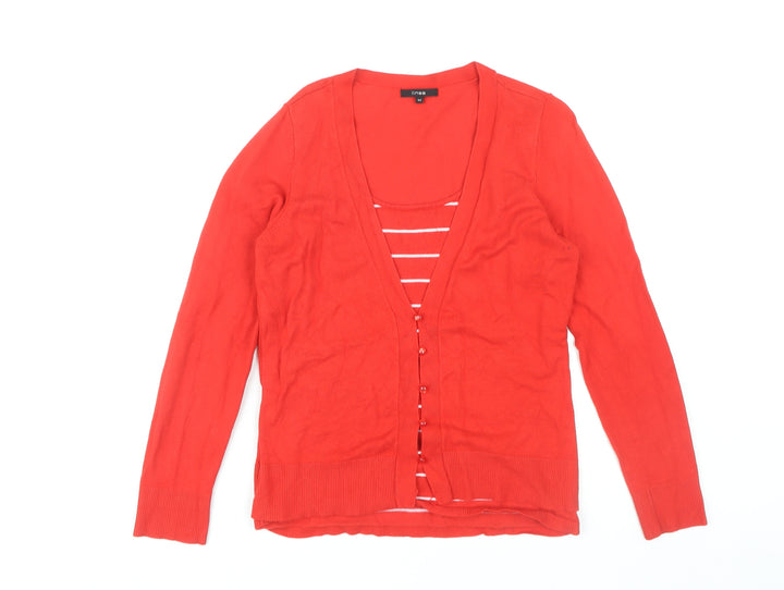 Linea Women's Red Cardigan Size M