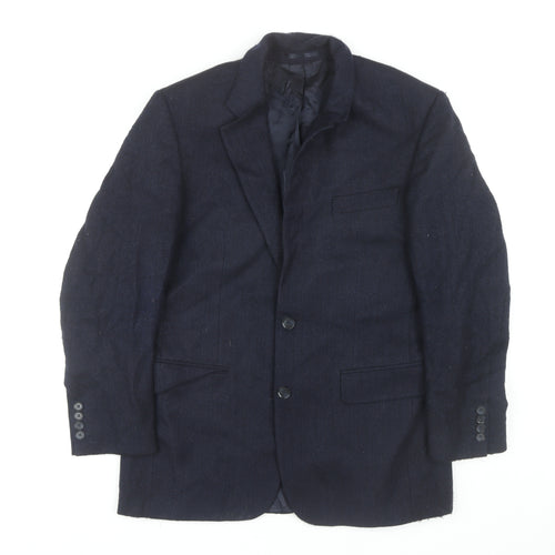 Odermark Men's Blue Wool Tweed Blazer 38R