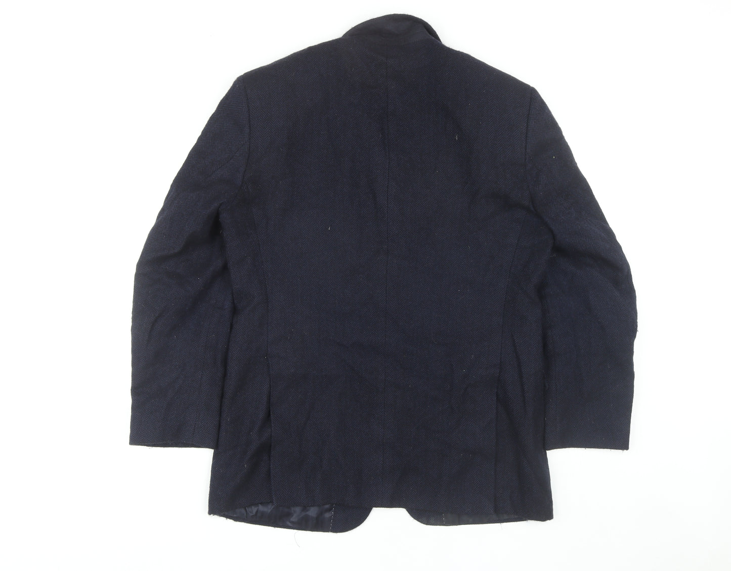 Odermark Men's Blue Wool Tweed Blazer 38R