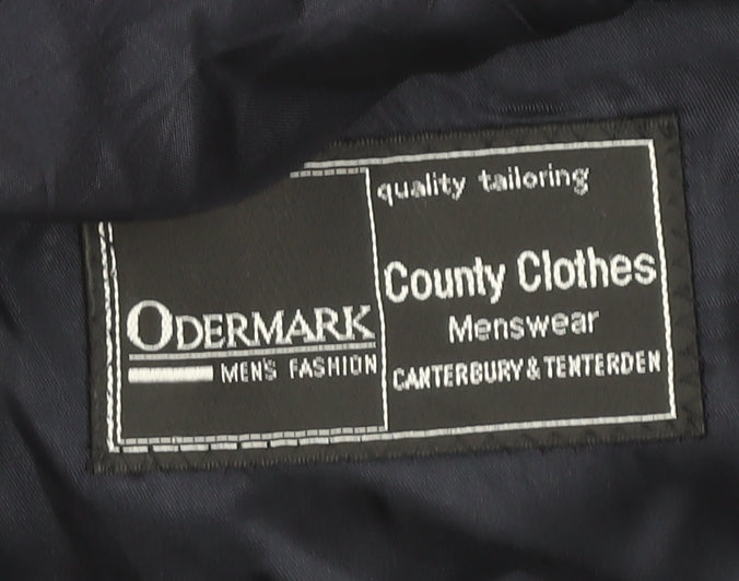 Odermark Men's Blue Wool Tweed Blazer 38R