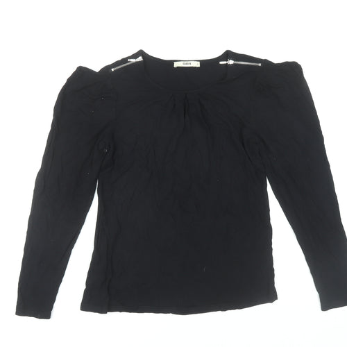 Oasis Women's Black Long Sleeve Top Medium