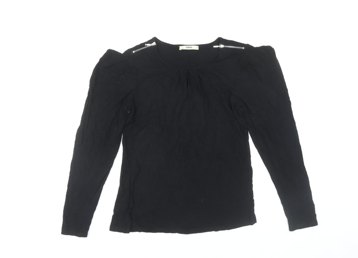 Oasis Women's Black Long Sleeve Top Medium
