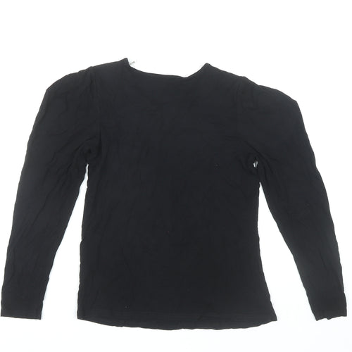 Oasis Women's Black Long Sleeve Top Medium