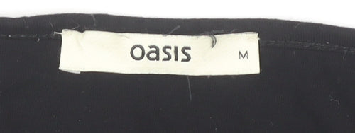 Oasis Women's Black Long Sleeve Top Medium
