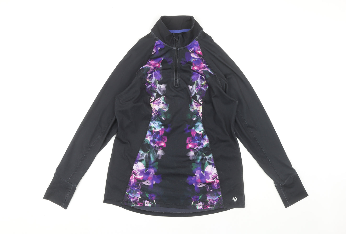 Marks and Spencer Women's Black Floral Track Jacket